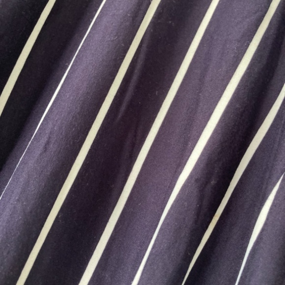 Blue and White Striped Shirt Size S Size 4 - Picture 2 of 2